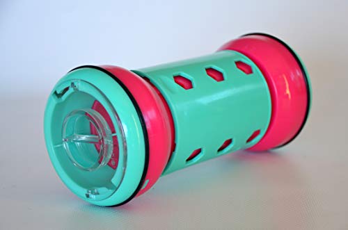 PIPOLINO® S+ Rosa & Turquesa - Dispensador móvil y Ajustable de Alimentos Secos