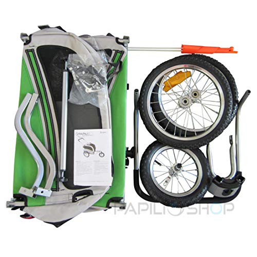 Polironeshop Argo - Remolque y carrito para bicicleta para el transporte de perros, camuflaje, Small