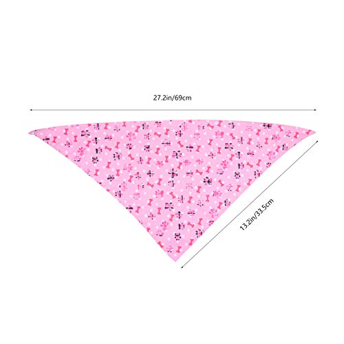 POPETPOP 2 Pzas Bandanas para Perros del Día de San Valentín para Mascotas Romántico Amor Corazón Triángulo Baberos Bufanda Lindo Kawaii Encantador Gato Pañuelo Gatito Pañuelo Festival