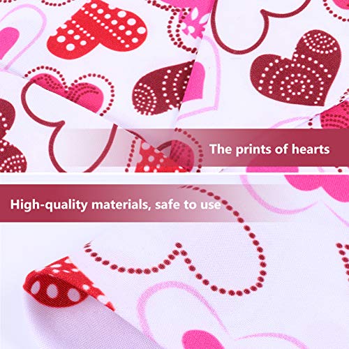 POPETPOP 2 Pzas Bandanas para Perros del Día de San Valentín para Mascotas Romántico Amor Corazón Triángulo Baberos Bufanda Lindo Kawaii Encantador Gato Pañuelo Gatito Pañuelo Festival