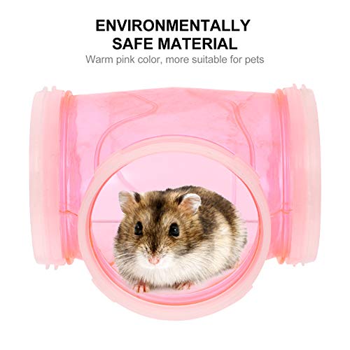 POPETPOP 2 Unids Hámster Tubo de Juguete Pequeño Túnel de Animales Escondite de Plástico Actividad de Mascotas Juguete Interactivo para Ardilla Conejillo de Indias Erizo Chinchillas