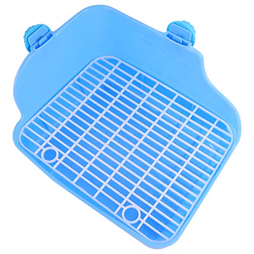 POPETPOP Caja de Arena para Conejos Basura de Plástico para Animales Pequeños Entrenador para IR Al Baño Caja de Esquina Entrenamiento para Mascotas Inodoro para Hámster Jerbo Conejito