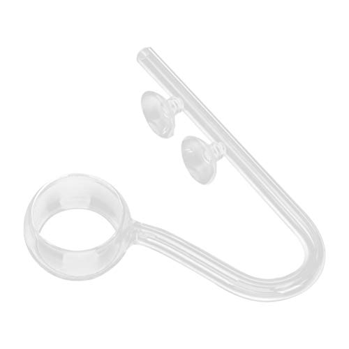 POPETPOP Entrada de Entrada de Tubo de Lirio de Vidrio con Succión Tubería de Filtro Marino para Acuario Plantado Acuario Suministros Accesorios
