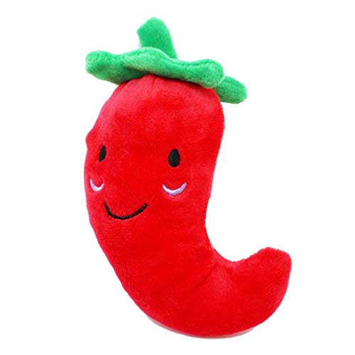 POPETPOP Juguetes de Peluche para Perros Mascotas Juguetes para Masticar Cachorros Juguetes chirriantes Zanahoria Sonido chirrido Jugar Juguetes para Perros Gatos (Chile)