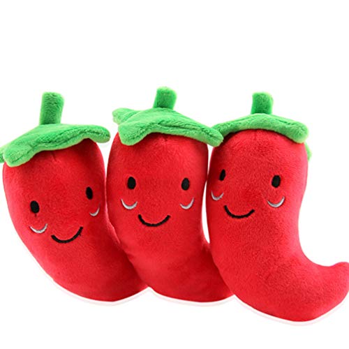 POPETPOP Juguetes de Peluche para Perros Mascotas Juguetes para Masticar Cachorros Juguetes chirriantes Zanahoria Sonido chirrido Jugar Juguetes para Perros Gatos (Chile)