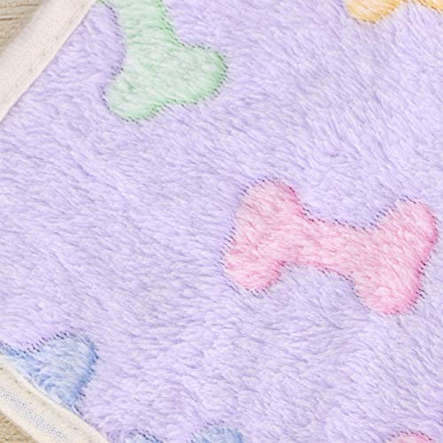 POPETPOP Mantas de Lana de hámster colchoneta Lavable Accesorios para la Cama pequeña Mascota de hámster Erizo Chinchilla Ardilla cobayas - púrpura 20 x 20 cm