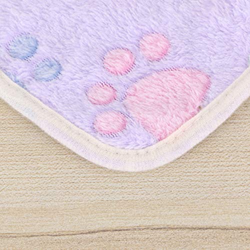 POPETPOP Mantas de Lana de hámster colchoneta Lavable Accesorios para la Cama pequeña Mascota de hámster Erizo Chinchilla Ardilla cobayas - púrpura 20 x 20 cm