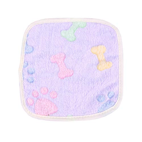 POPETPOP Mantas de Lana de hámster colchoneta Lavable Accesorios para la Cama pequeña Mascota de hámster Erizo Chinchilla Ardilla cobayas - púrpura 20 x 20 cm