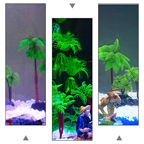 POPETPOP Miniatura Palmera Plantas del Tanque de Peces Resina Plantas de Acuario Decoración del Acuario Suministros para Mascotas para El Tanque de Peces Acuario