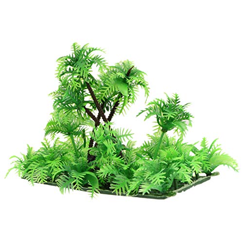POPETPOP Miniatura Palmera Plantas del Tanque de Peces Resina Plantas de Acuario Decoración del Acuario Suministros para Mascotas para El Tanque de Peces Acuario