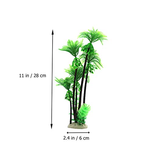 POPETPOP Miniatura Palmera Plantas del Tanque de Peces Resina Plantas de Acuario Decoración del Acuario Suministros para Mascotas para El Tanque de Peces Acuario