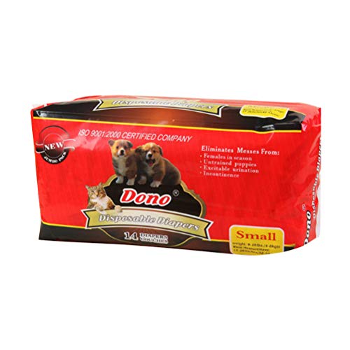 POPETPOP Pañales Desechables para Perros Hembras, Pantalones Fisiológicos Bragas Higiénicas para Perros - S