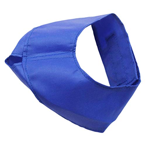 POPETPOP Tapa Calmante para Perros Tapa para Ojos de Mascota Sombreado de Nylon Cubierta de Ansiedad Bozal Venda para Perros para Aseo Anti Mordedura Anti Enfermedad del Coche Azul S