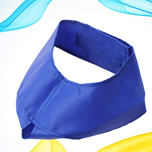 POPETPOP Tapa Calmante para Perros Tapa para Ojos de Mascota Sombreado de Nylon Cubierta de Ansiedad Bozal Venda para Perros para Aseo Anti Mordedura Anti Enfermedad del Coche Azul S