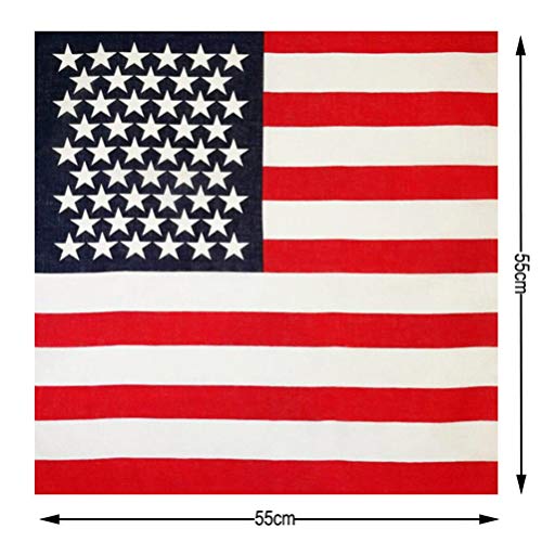 PRETYZOOM Bandera Americana Perro Perro Bandana Día de La Independencia Cachorro Collar EE UU Triángulo Babero Pañuelo Disfraz Toalla Cachorro Gato Vestir Accesorios 55Cm