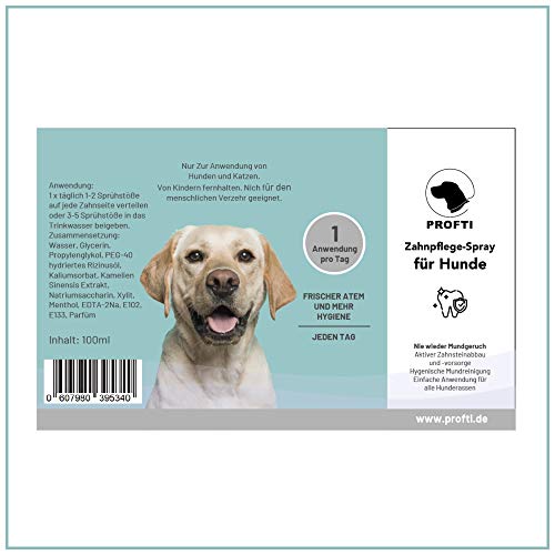 PROFTI - Spray dental para perros y gatos