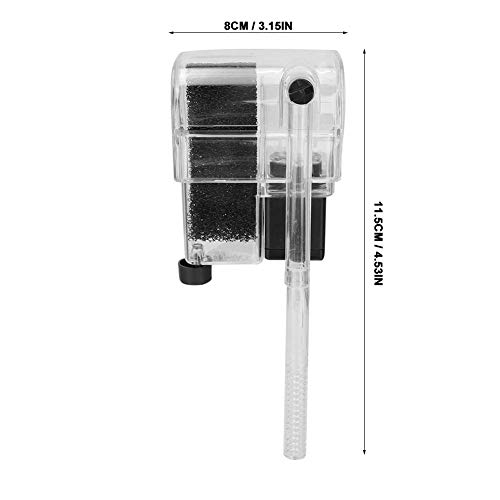 Pssopp Aquarium Waterfall Filter Fish Tank Acuario Colgante Filter Fish Tank Filter Bomba de oxígeno Sumergible(220V-240V)