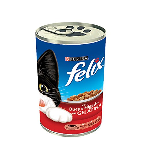 Purina Felix Feline Adult Multi Trozo Gelatina Buey Higado 24X400Gr 9600 g