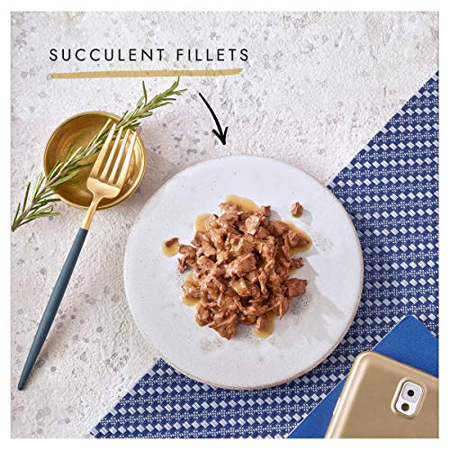 Purina Gourmet Perle húmedo Cat Food, Mini Filetes en salsa, Seaside Duo, paquete de 48 bolsas