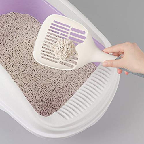 Qingsi 1 pala de arena para gatos con pala profunda, pala grande para arena para gatos
