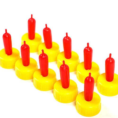 Qingsi 10 botellas para pezón de oveja, pezón, huérfano, cordero, mascota, cachorro, oveja, gato, cabra, bebida, bebida, leche, pezón, pequeño animal