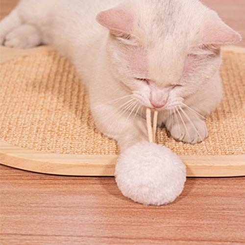 Qiraoxy Rascador de Gato con Ventosas Rascador de Gato de Sisal Soporte de Pared Tablero de Rascado de Gatito de Gatos