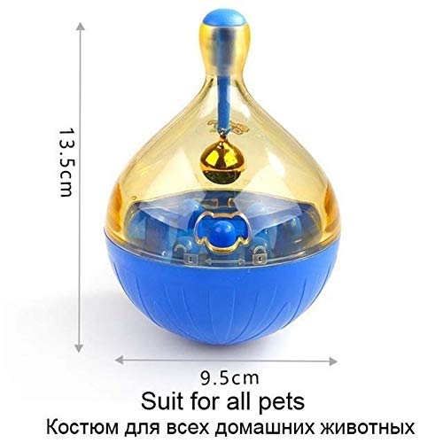 Radiancy Inc Juguetes para Perros pequeños, Juguete Interactivo para Gatos IQ Treat Ball más Inteligente para Mascotas, Divertido Vaso con Fugas de Alimentos (Rojo)