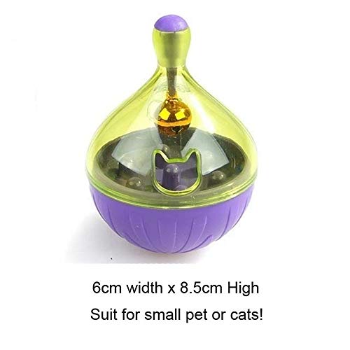 Radiancy Inc Juguetes para Perros pequeños, Juguete Interactivo para Gatos IQ Treat Ball más Inteligente para Mascotas, Divertido Vaso con Fugas de Alimentos (Rojo)