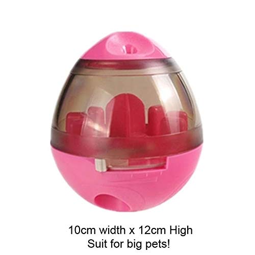 Radiancy Inc Juguetes para Perros pequeños, Juguete Interactivo para Gatos IQ Treat Ball más Inteligente para Mascotas, Divertido Vaso con Fugas de Alimentos (Rojo)