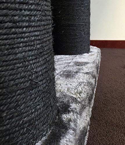 Rascador para gatos grandes Black Panther PLUS Gris baratos arbol xxl maine coon gato adultos con hamaca gigante sisal muebles sofa escalador torre Árboles rascadores cama cueva repuesto medianos