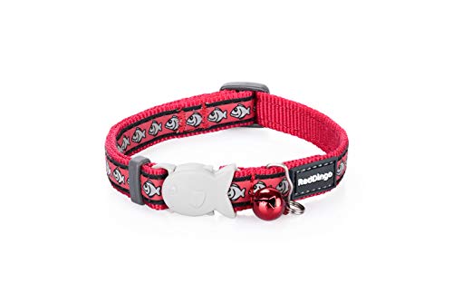 Red Dingo GmbH 9330725010048 Collar Gato, S, Rojo
