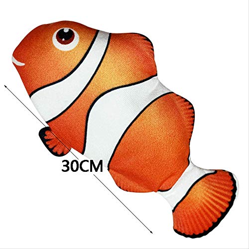 RENQINGLIN Juguetes para Gatos Peces Electrico Mini Gato Divertido Gato Gato Juguete eléctrico Fish simulación de Pescado USB batiendo Peces Peluche Juguetes de Pescado Swing niños Chanquetes