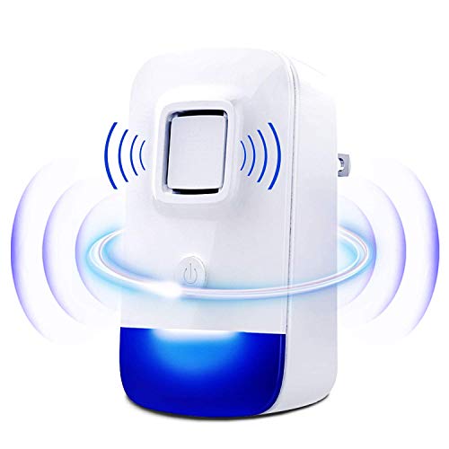 Repelente ultrasónico de plagas, enchufe electrónico para interiores y exteriores para alejar y rechazar roedores, insectos, mosquitos, hormigas, insectos, ratones, cucarachas, sin productos químicos