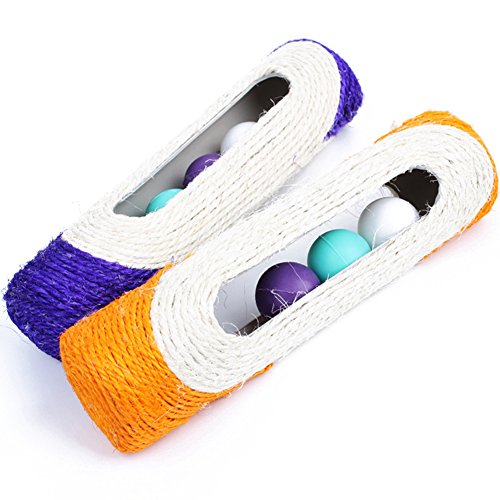 RIsxffp Juguete para Entrenar con una Pelota atrapada y un Gatito Que raspa un Gato rastrero y un Gato Random Color