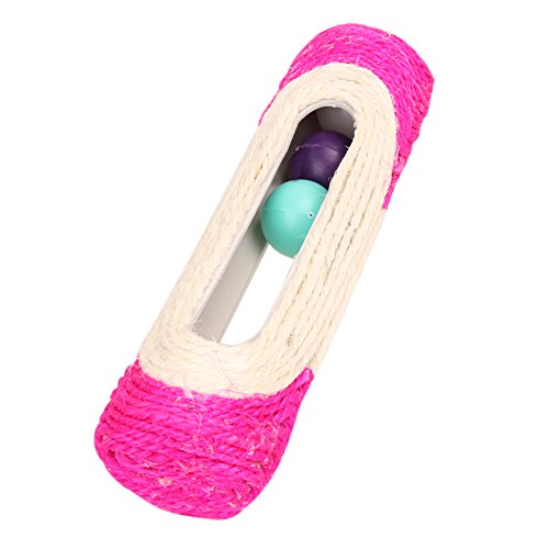 RIsxffp Juguete para Entrenar con una Pelota atrapada y un Gatito Que raspa un Gato rastrero y un Gato Random Color