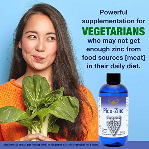 RnA ReSet - Pico-Zinc, Solución de zinc picómetrica, suplemento para el sistema inmunológico, zinc líquido iónico de la Dr. Carolyn Dean, 240 ml