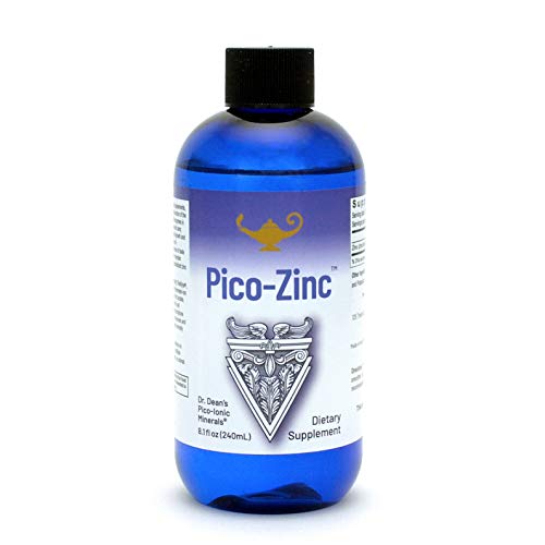 RnA ReSet - Pico-Zinc, Solución de zinc picómetrica, suplemento para el sistema inmunológico, zinc líquido iónico de la Dr. Carolyn Dean, 240 ml