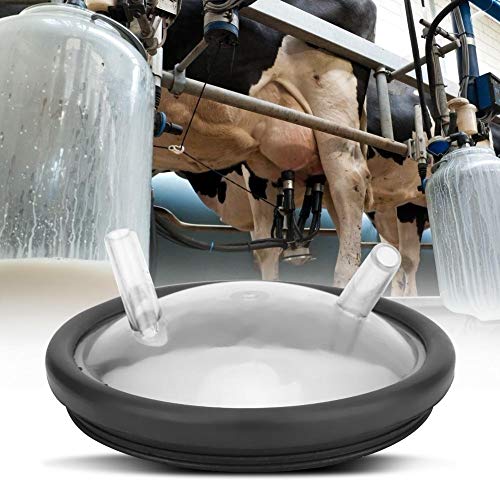 Rockyin La Tapa de plástico Transparente Cubo de la Leche y la Junta for el ordeño de la máquina Dos Tapa Abierta