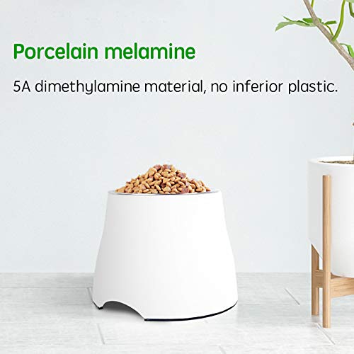 RONGXIANMA Bebedero para Mascotas, Cuenco Doble para Gatos, Antideslizante, Cuenco para Perros, Cuenco para Comida para Gatos con Patas Altas, Cuenco para Mascotas