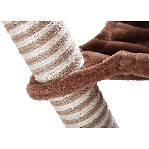 Rowe Rascador para Gatos Altura Árbol Escalador Arañar Torre de los Gatos for Cubierta Columpio Gatos Gato Suministros del árbol del Gato del Gato del Gato Rascador Vent Juguete for Mascotas