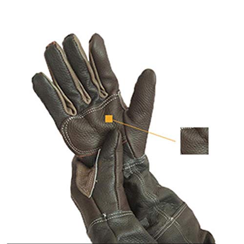 Rubyu – Guantes de protección de Piel de Vacuno antimordeduras para Hombre y Mujer