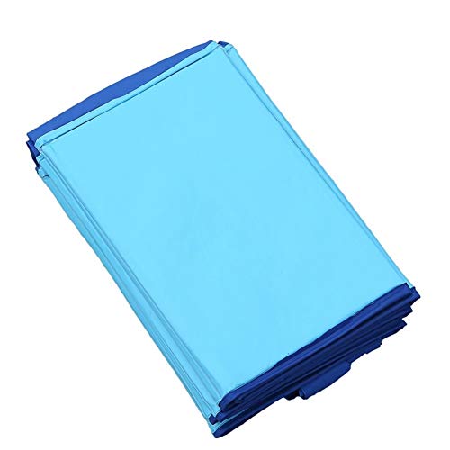 Ruick Piscina plegable para perros – Piscina para mascotas, piscina para perros plegable para niños, piscina portátil de PVC para mascotas (24 x 8 pulgadas, azul)