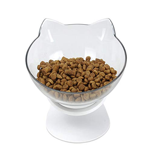 Ruiqas Comedero para Gatos, tazón de Agua para Alimentos para Mascotas tazón Individual
