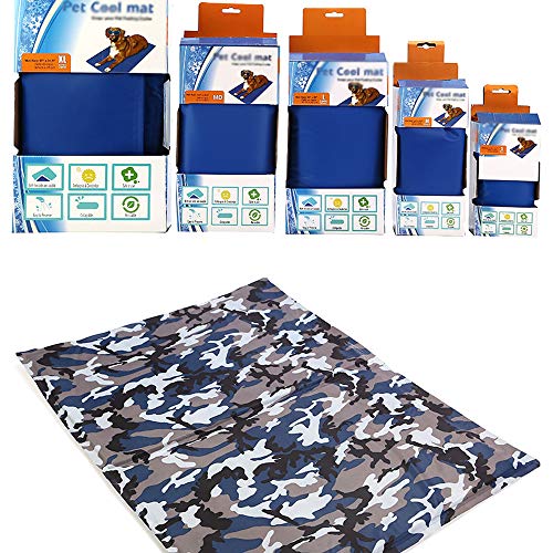 ruoxi Dog Bed, Antibacterial and Deodorizing Gel Self-Cooling Pet Ice Pad Low-Carbon Environmentally-Friendly Washable and Easy-to-Clean Dog Mat - 2 Styles - Floor Sofa For Home Use