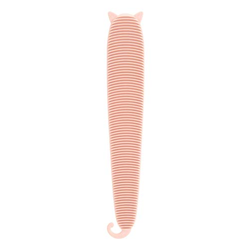 SALUTUYA Cepillo de Lengua para Mascotas Textura de Lengua de Gato Gris y Rosa Hacer Que el Gato se relaje(Morandi Powder)