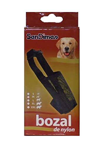 San Dimas Bozal Nylon para Perros Negro Talla XXL