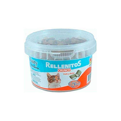 San Dimas Snack Rellenitos Tasty Crunch Pollo y Malta para Gatos