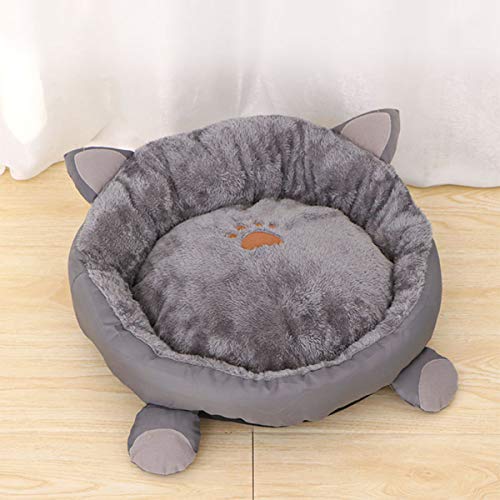 SANON Cama Redonda con Cojín para Perros Y Gatos Cama para Gatos Camas para Gatos Lavables para Gatos de Interior con Cojín a Prueba de Agua Antideslizante a Juego para Gatos Gatitos