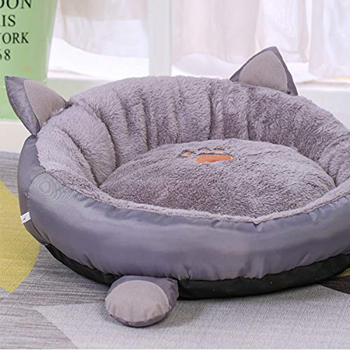 SANON Cama Redonda con Cojín para Perros Y Gatos Cama para Gatos Camas para Gatos Lavables para Gatos de Interior con Cojín a Prueba de Agua Antideslizante a Juego para Gatos Gatitos
