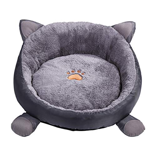 SANON Cama Redonda con Cojín para Perros Y Gatos Cama para Gatos Camas para Gatos Lavables para Gatos de Interior con Cojín a Prueba de Agua Antideslizante a Juego para Gatos Gatitos